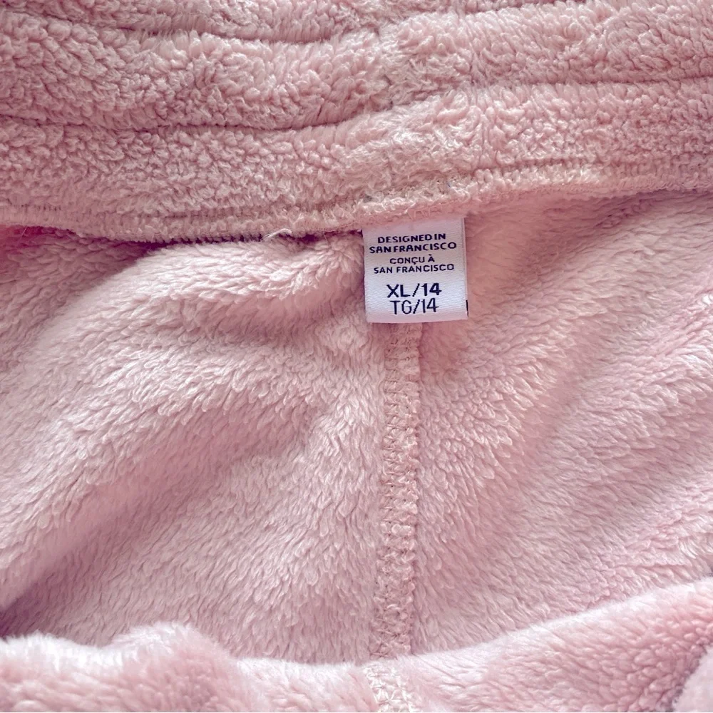 Athleta Girl Feelin' Great Pink Plush Velour Jogger